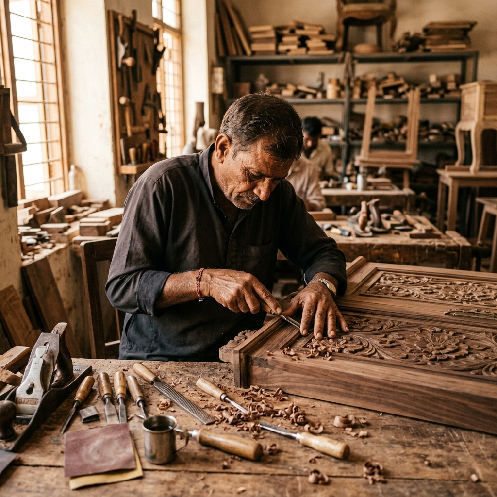 Craftsman at work