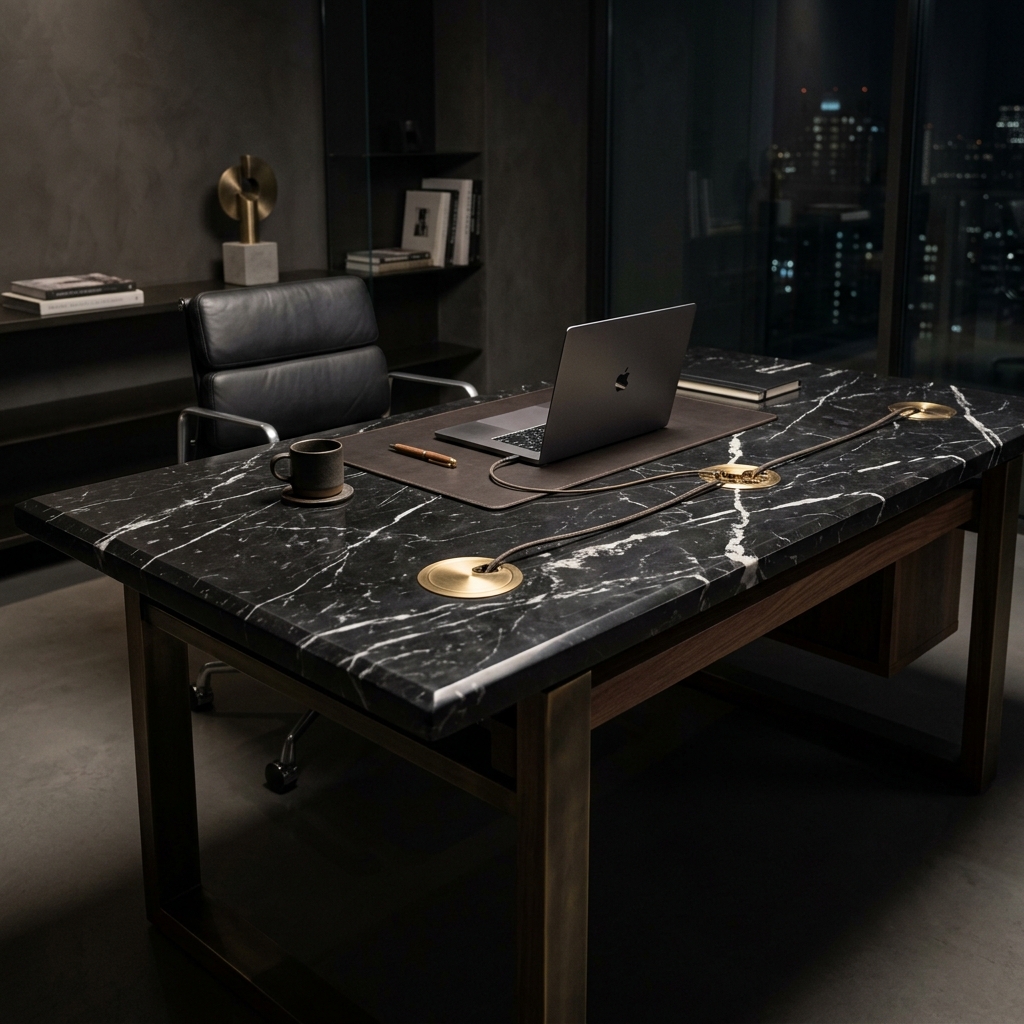 Obsidian Executive Desk